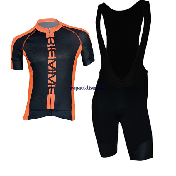 2017 Maillot Biemme Poison Tirantes Mangas Cortas naranja